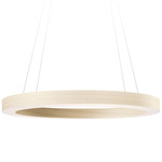 Oh! Line Pendant - Matte Black / Ivory White