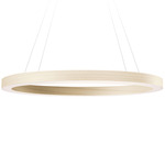 Oh! Line Pendant - Matte Black / Ivory White