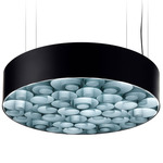 Spiro Pendant - Matte Black / Sea Blue