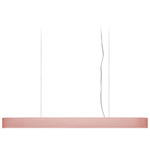 I-Club Slim Linear Pendant - Matte Nickel / Pale Rose