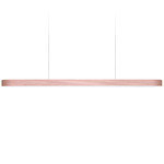 I-Line Linear Pendant - Matte Black / Pale Rose