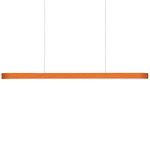 I-Line Linear Pendant - Matte Black / Orange Wood