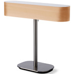 I-Club Table Lamp - Brushed Nickel / Natural Beech