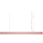 I-Club Slim Linear Pendant - Matte Nickel / Pale Rose