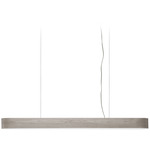 I-Club Slim Linear Pendant - Matte Nickel / Grey