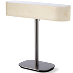 I-Club Table Lamp - Brushed Nickel / Ivory White