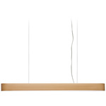 I-Club Slim Linear Pendant - Matte Nickel / Natural Beech