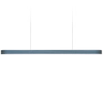 I-Line Linear Pendant - Matte Black / Blue
