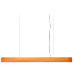 I-Club Slim Linear Pendant - Matte Nickel / Orange