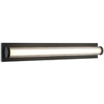 Athena Color Select Bathroom Vanity Light - Matte Black / Clear / Opal