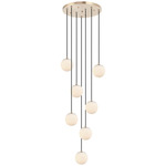 Nikini Multi Light Pendant - Aged Gold Brass / Spanish Alabaster