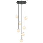Nikini Multi Light Pendant - Matte Black / Spanish Alabaster