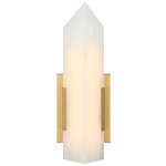 Rigio Color Select Wall Sconce - Aged Gold Brass / Alabaster