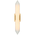 Rigio Color Select Bathroom Vanity Light - Aged Gold Brass / Alabaster