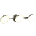 Emerson Color Select Bathroom Vanity Light - Brushed Nickel / White Acrylic