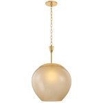 Gilda Pendant - Aged Brass / Champagne