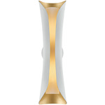 Josie Wall Sconce - Gold Leaf / White