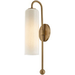 Skye Wall Light - Patina Brass / Cloud Seedy