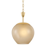 Gilda Pendant - Aged Brass / Champagne