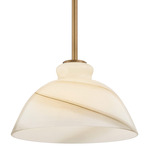 Dessi Pendant - Patina Brass / Cappuccino Swirl