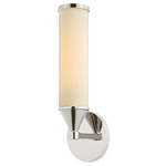 Zinnia Wall Sconce - Polished Nickel / Matte Cloud