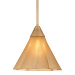 Gabrielle Pendant - Aged Brass / Matte Champagne
