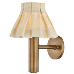 Eunice Wall Sconce - Patina Brass / Wheat Linen