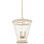 Lucretia Pendant - Soft Bisque / Clear