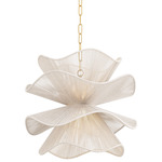 Amanda Chandelier - Aged Brass / Natural