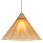 Gabrielle Pendant - Aged Brass / Matte Champagne