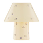 Seraphine Table Lamp - Aged Brass / Ceramic Scattered Blossom