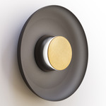 Totem Color-Select Metal Wall /Ceiling Ceiling Light - Matte Black / Brass / Black