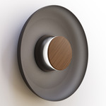 Totem Color-Select Metal Wall /Ceiling Ceiling Light - Matte Black / Walnut / Black