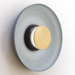 Totem Color-Select Metal Wall /Ceiling Ceiling Light - Matte Black / Brass / Slate Blue