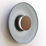 Totem Color-Select Metal Wall /Ceiling Ceiling Light - Matte Black / Walnut / Slate Blue