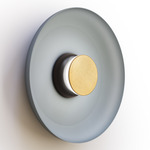 Totem Color-Select Metal Wall /Ceiling Ceiling Light - Matte Black / Brass / Slate Blue