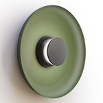 Totem Color-Select Metal Wall /Ceiling Ceiling Light - Matte Black / Matte Black / Forest Green