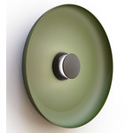 Totem Color-Select Metal Wall /Ceiling Ceiling Light - Matte Black / Matte Black / Forest Green