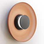 Totem Color-Select Metal Wall /Ceiling Ceiling Light - Matte Black / Matte Black / Terracotta