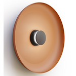 Totem Color-Select Metal Wall /Ceiling Ceiling Light - Matte Black / Matte Black / Terracotta