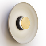 Totem Color-Select Metal Wall /Ceiling Ceiling Light - Matte Black / Brass / White