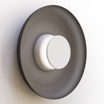 Totem Color-Select Metal Wall /Ceiling Ceiling Light - Matte White / Matte White / Black