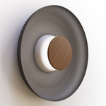 Totem Color-Select Metal Wall /Ceiling Ceiling Light - Matte White / Walnut / Black