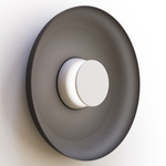 Totem Color-Select Metal Wall /Ceiling Ceiling Light - Matte White / Matte White / Black
