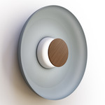 Totem Color-Select Metal Wall /Ceiling Ceiling Light - Matte White / Walnut / Slate Blue