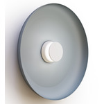 Totem Color-Select Metal Wall /Ceiling Ceiling Light - Matte White / Matte White / Slate Blue
