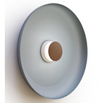 Totem Color-Select Metal Wall /Ceiling Ceiling Light - Matte White / Walnut / Slate Blue