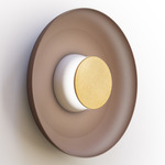 Totem Color-Select Metal Wall /Ceiling Ceiling Light - Matte White / Brass / Espresso