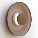 Totem Color-Select Metal Wall /Ceiling Ceiling Light - Matte White / Walnut / Espresso