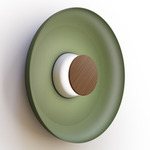 Totem Color-Select Metal Wall /Ceiling Ceiling Light - Matte White / Walnut / Forest Green